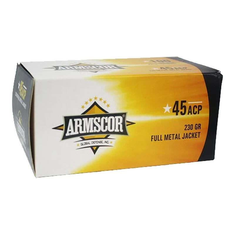 Armscor 50443 Pistol Value Pack 45 ACP 230 gr Full Metal Jacket (FMJ) Handgun Ammo - 100 Rounds - 134134