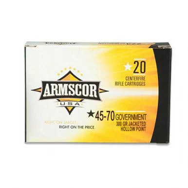 ARMSCOR AMMO 45-70 300GR JHP