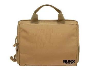 ATI Double Pistol Case, RUKX Gear, Tan