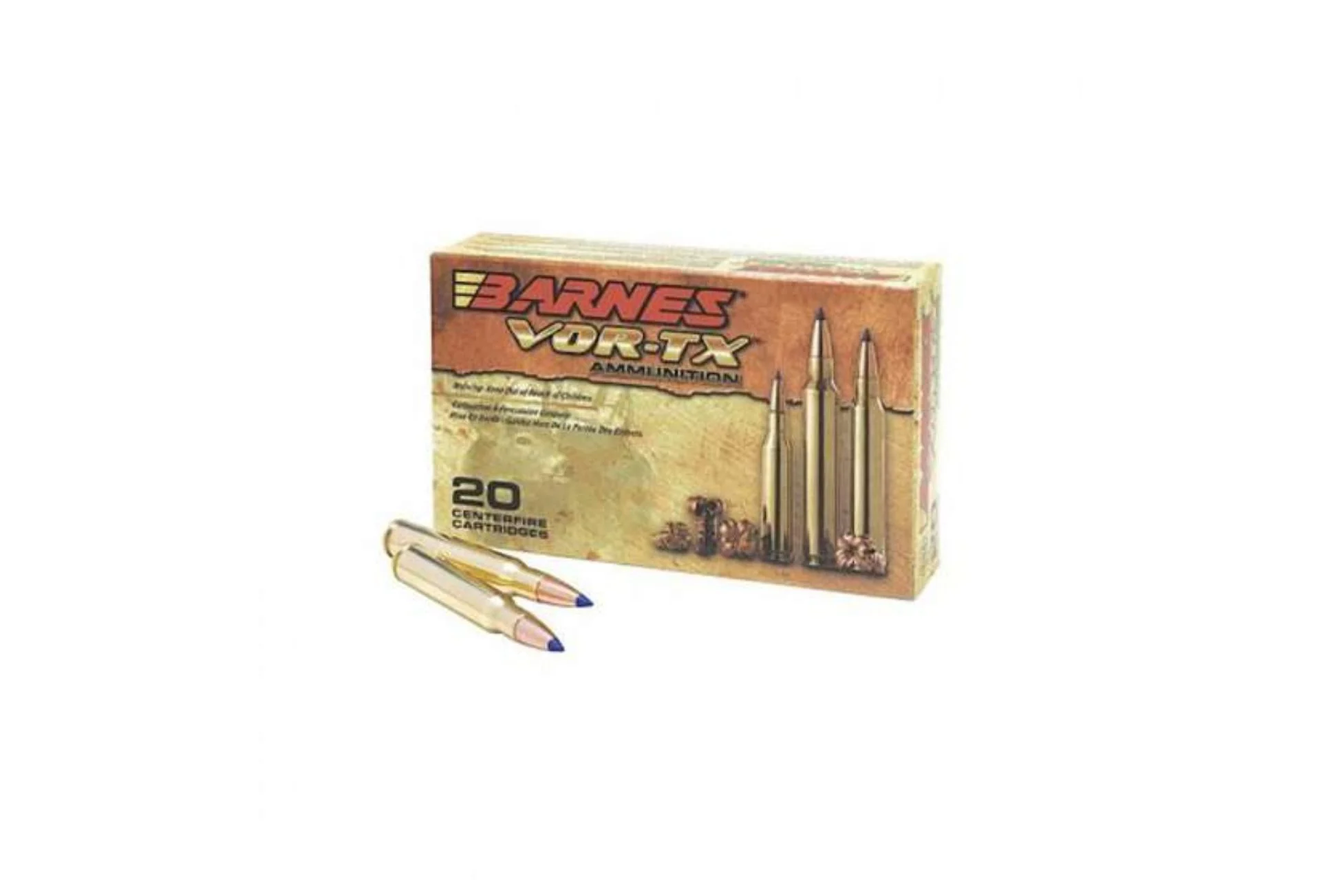 Barnes Bullets 22010 VOR-TX Rifle 260 Rem 120 gr Tipped TSX Boat-Tail Rifle Ammo - 20 Rounds - F45LCCA
