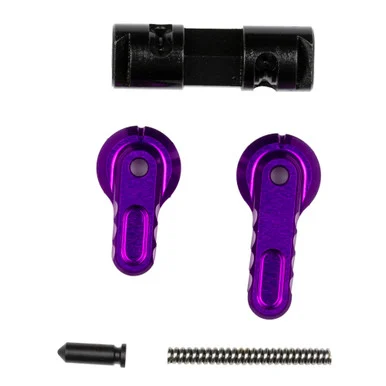 Battle Arms Development BAD-ASS-LITE, Ambidextrous Safety Selector, 90/60, Lightweight, Anodized Finish, Purple