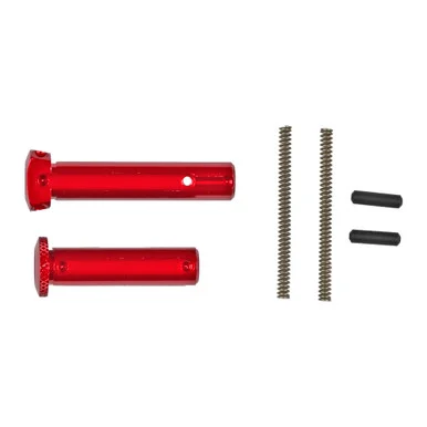 Battle Arms Development BAD-EPS-AL-RED, Enhanced Takedown Pins, Red Anodized