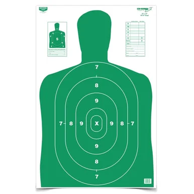 BIRCHWOOD CASEY Eze-Scorer 23x35in BC-27 5 Paper Green Target (37015)