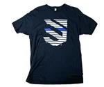 Blackhawk Trident Thin BLue Line Logo Tshirt - Navy, XL