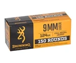 Browning 9mm Ammo 124 Grain Full Metal Jacket Box of 150 Rounds - 191800095
