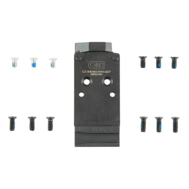 C&H Precision CZ-SDW2-RSH-GDT-ST, Optic Mounting Plate, Steel, Anodized Finish