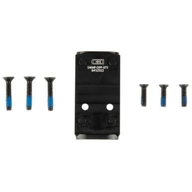 C&H Precision SWMPDPP/EFLX975 Core, Optic Mounting Plate, Anodized Black