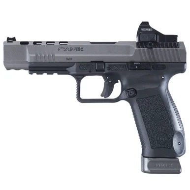 CANIK TP9SFx 9mm 5.2in 20rd Tungsten Grey Pistol with Vortex Viper Red Dot Sight (HG3774GV-N)