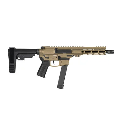 CMMG Banshee MkGs 9mm 8in 33rd Coyote Tan Semi-Auto Pistol (99A3B0F-CT)