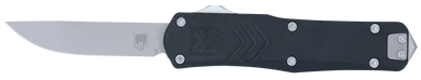 CobraTec Knives FS-X Gen III Small, 2.75" OTF Drop Point, Stonewashed D2 Steel Blade, 3.88" Aluminum Handle