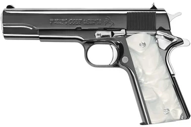 Colt 1911 Government Classic, .45 ACP, 5.00" Barrel, 8 Rds, Chrome/Black