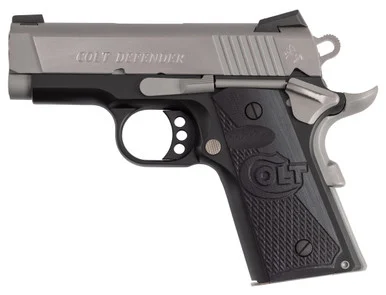 Colt Defender, 45ACP, 3.00" Barrel, 7+1 Rds, Two-Tone