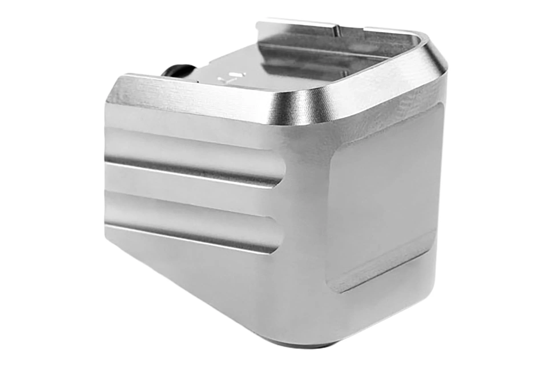 Cross Armory CRG+0MEG19SV Magazine Extension Fits Glock 19/23/32 Gen 1-5 Silver Aluminum - 178255