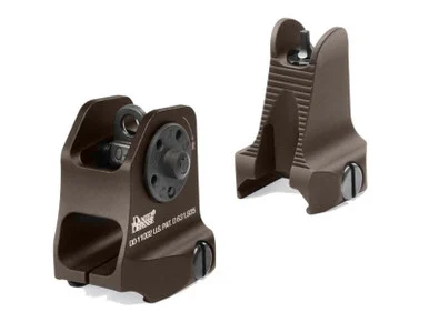 Daniel Defense Rock And Lock Sights, Fixed Front/Rear Sight, Brown