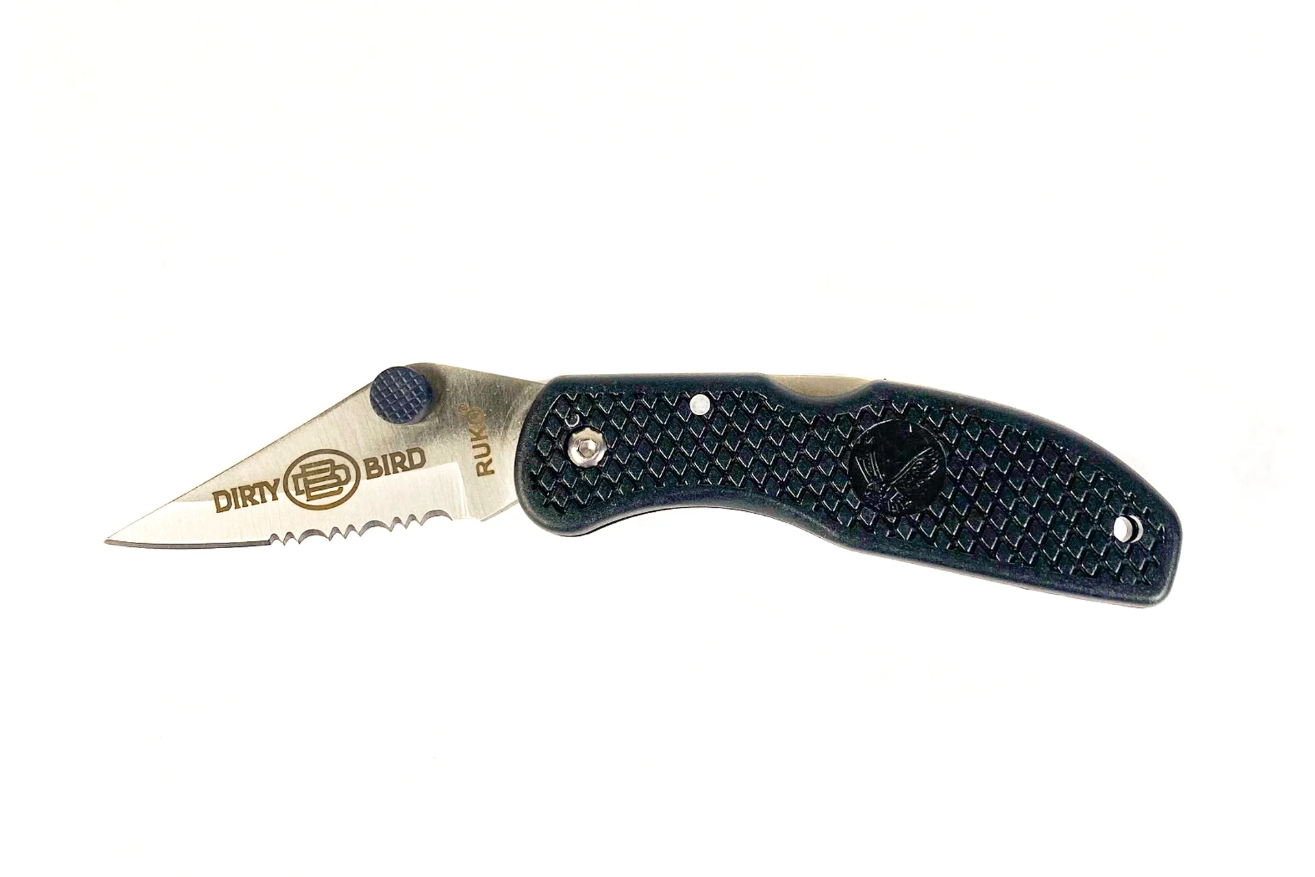 Dirty Bird 420A 2-1/2" Nylon Handle Folding Blade Pocket Knife - RK7173TS-LE