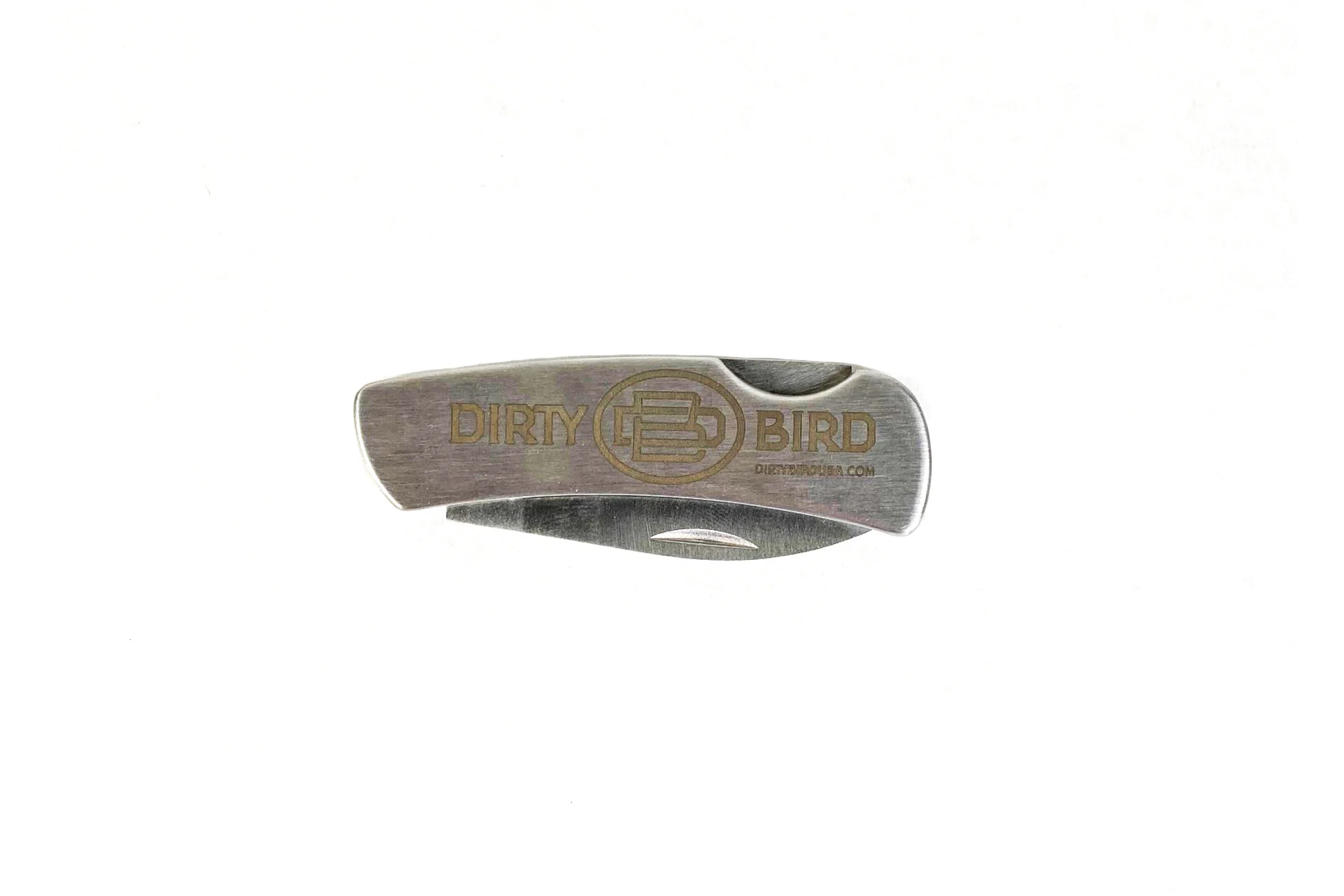 Dirty Bird 420A 2" Stainless Steel Handle Folding Blade Pocket Knife - RUK0035-LE