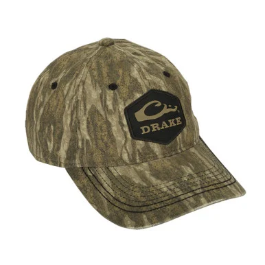 DRAKE Camo Cotton Twill Mossy Oak Bottomland Hex Patch Cap (DH4085-006)