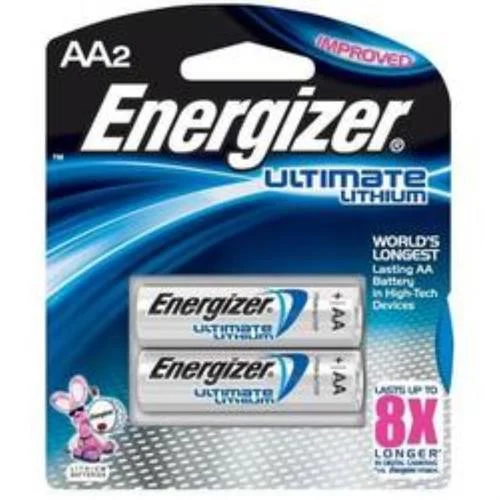 Energizer Ultimate Lithium AA Battery, 2 Pack