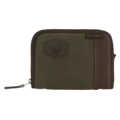 Evolution Outdoor Rawhide, Pistol Case, Waxed Canvas, Green