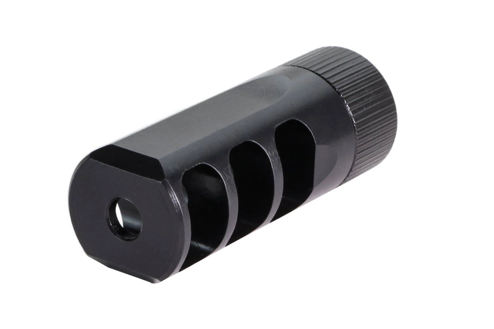 Faxon 5.56 MuzzLok 3-Port Muzzle Brake, Steel, QPQ Nitride - FFMD5563PMBSQPQ