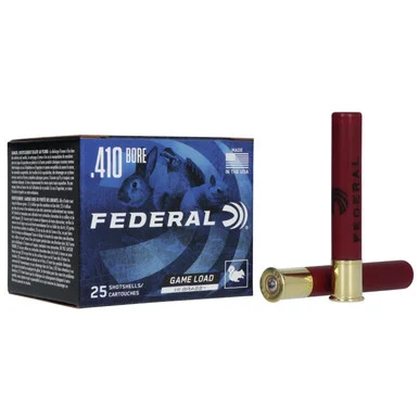 Federal Game-Shok Upland Game, Hi Brass Load, .410ga, 3" 11/16oz, #5-Shot, 25 Rds
