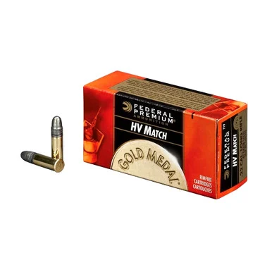 FEDERAL Gold Medal 22 LR 40 Grain Solid Ammo, 50 Round Box (719)