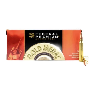 FEDERAL Gold Medal 300 Win. 190 Grain Sierra MatchKing BTHP Ammo, 20 Round Box (GM300WM)