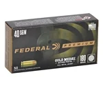 Federal Gold Medal Action Pistol 40 S&W Ammo 180 Grain Full Metal Jacket - GM40AP1