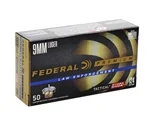 Federal Law Enforcement 9mm Ammo 124 Grain Hydra-Shok Jacketed Hollow Point - P9HS1G1