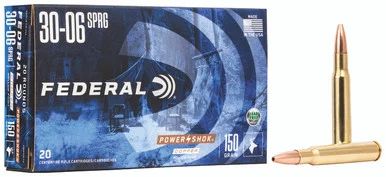 Federal Power-Shok 30-06 Springfield, 150gr Copper Hollow Point, 20 Rds