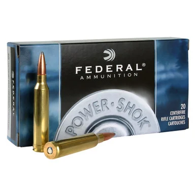 FEDERAL Power-Shok 7mm Rem. Mag 175 Grain Soft Point Ammo, 20 Round Box (7RB)
