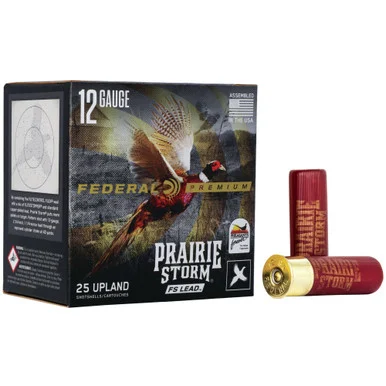 Federal Prairie Storm FS Lead Shotshells, 12 GA, 3" Shell, 25 Rds