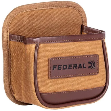 Federal Premium Single Shotshell Box Pouch, Tan, Waxed Canvas
