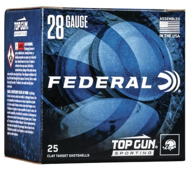 Federal Top Gun, 28 Gauge, 2.75" Shells, 25 Rds, Lead Shot