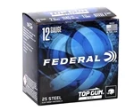 Federal Top Gun Steel 12 Gauge Ammo 2-3/4" 1-1/8 oz #7 Shot 250 Round Case - TG1477