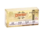 Fiocchi Cowboy Action 38 S&W Short Ammo 145 Grain Lead Round Nose - 38SWSHL