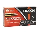 Fiocchi Hyperformance 308 Winchester Ammo 150 Grain SST Polymer Tip Boat Tail - 308HSA