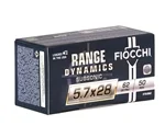 Fiocchi Range Dynamics 5.7x28mm Ammo 62 Grain Full Metal Jacket - 57SUB62