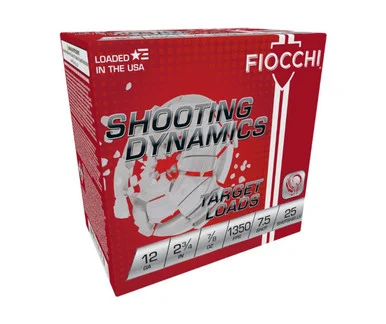 FIOCCHI Shooting Dynamics 12 Gauge 2.75in #7.5 Bulk Ammo, 250 Round Case (12SD78H7-CASE)