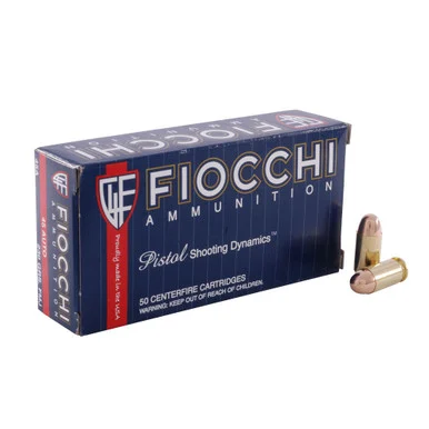 FIOCCHI Shooting Dynamics 45 Auto 230gr FMJ 50Rd/Box Ammo (45A500)