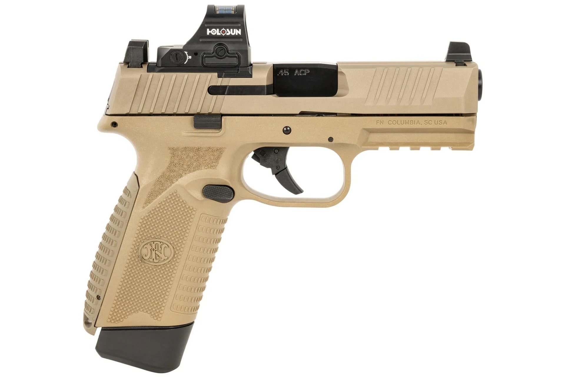 FN 545 MRD Striker Fired 4.1" 45ACP 15Rd Compact Semi-Auto Pistol - FDE - 66-101918