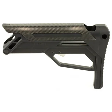 Fortis Manufacturing LA Stock, Receiver, Carbon Fiber Cheek Piece, Black Anodized