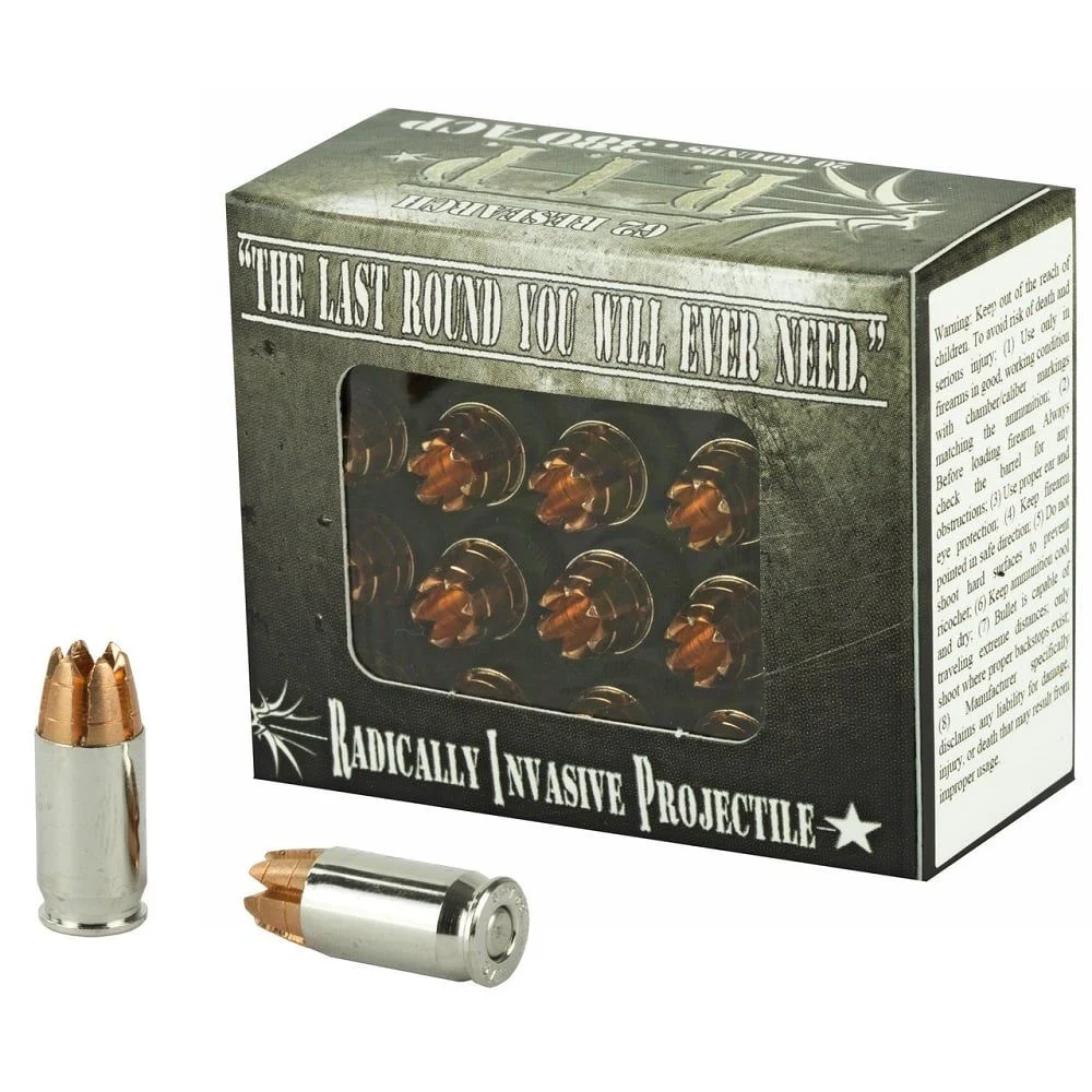 G2 Research RIP 380ACP 62 Grain Lead Free Copper California Certified Nonlead Ammunition Handgun Ammo - 20 Rounds - G200016