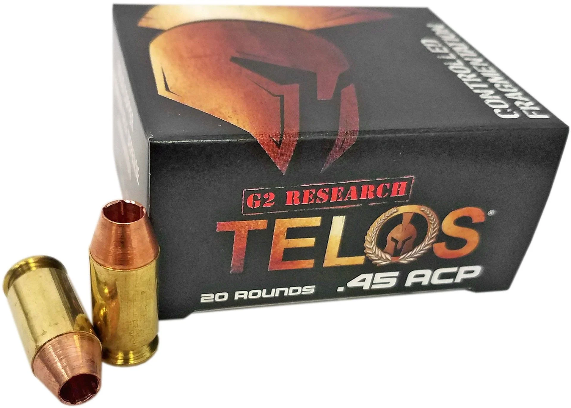 G2 Research Telos 45ACP 160 Grain Lead Free Copper Handgun Ammo - 20 Rounds - G200629