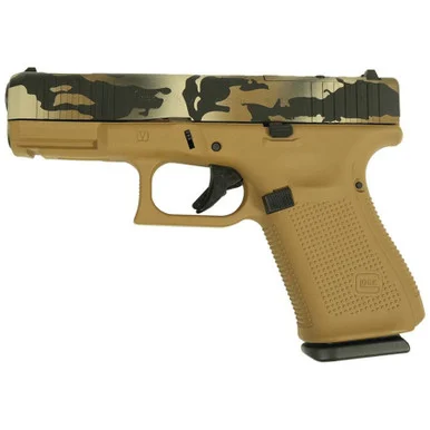 Glock G19 V-Series, 9MM, 4.00" Ported Barrel, 15 Rds, FDE Multi-Cam Cerakote