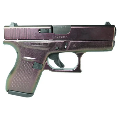 Glock G42, .380 ACP, 3.25" Barrel, 6 Rds, Shimmering Razorback