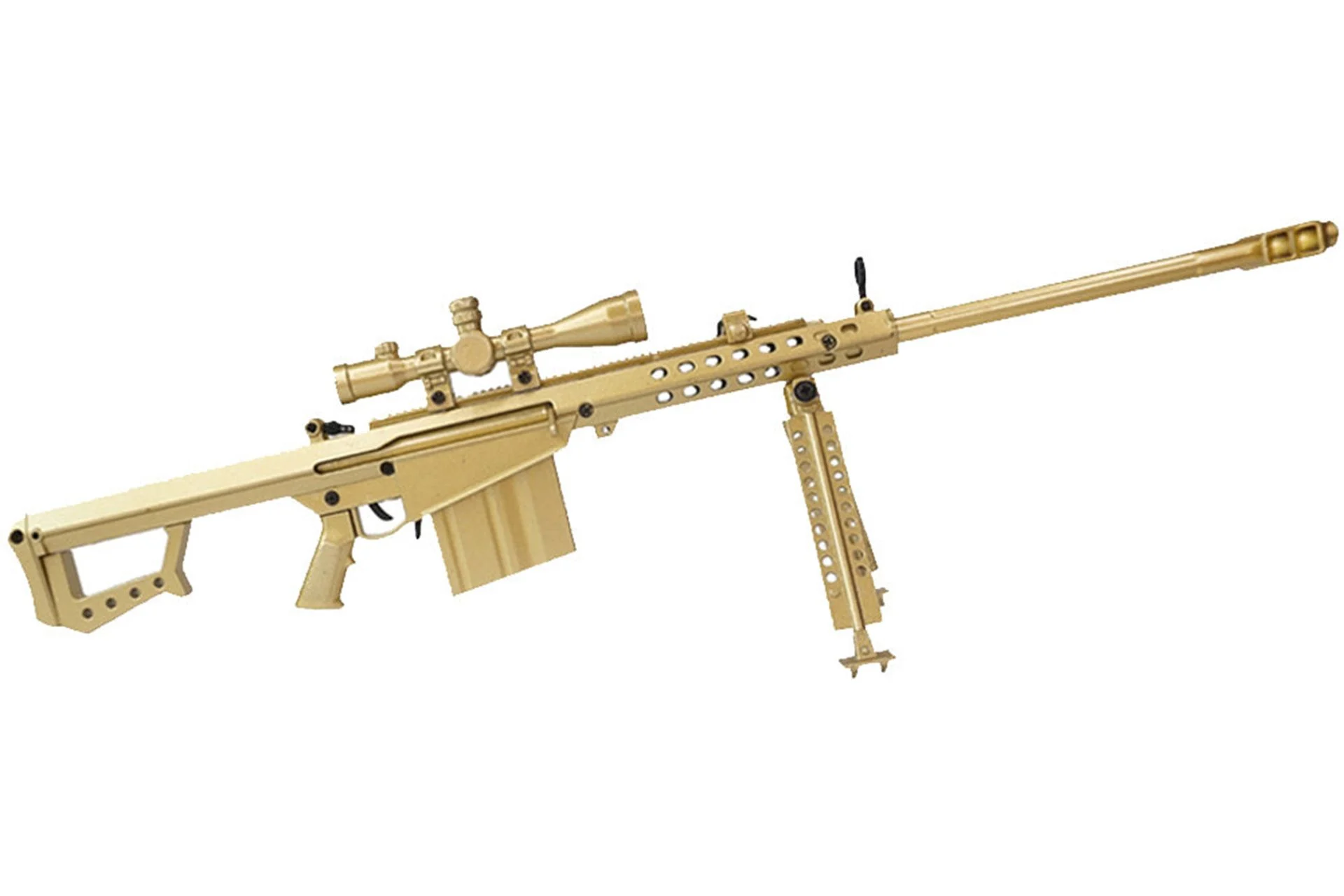 Goatguns Miniature Barrett Model 82A1 Gold - 50-GOLD