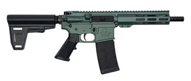 Great Lakes Firearms AR-15 223 Wylde, .223 Wylde, 7.5" Barrel, 30 Rds, Charcoal Green