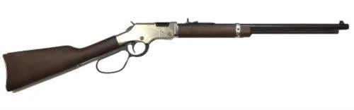 Henry Golden Boy Silver Large Loop 22 Short, 22 Long or 22 LR Caliber with 16 LR/21 Short Capacity, 20" Blued Barrel, Nickel-Plated Metal Finish & American Walnut Stock (Full Size)