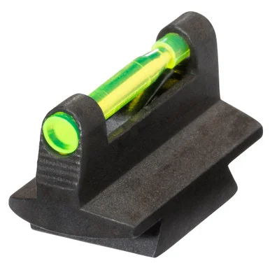 Hi-Viz Interchangeable 3/8" Tall Front Sight, Green/Red LitePipes, Black